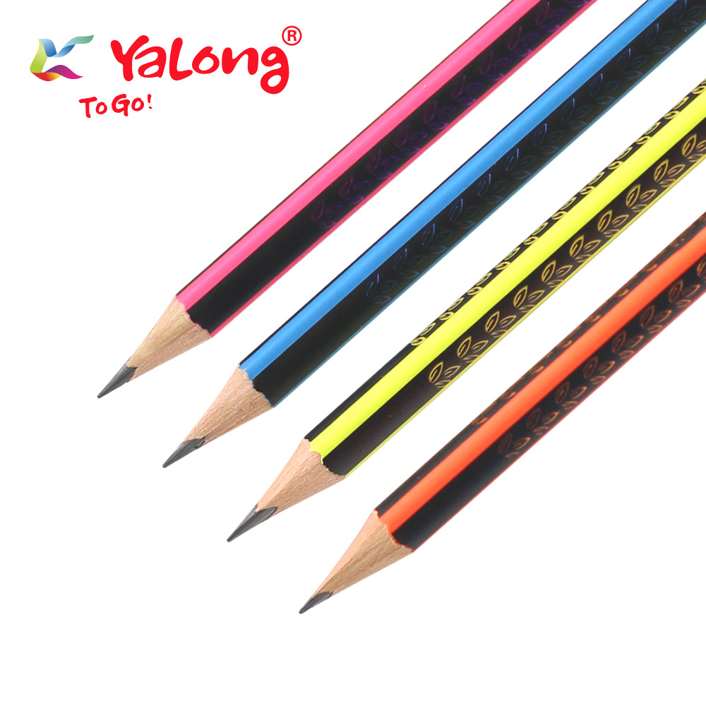 Yalong high-quality poplar wood student HB standard pencils, 12 pieces per set with eraser Item Picture