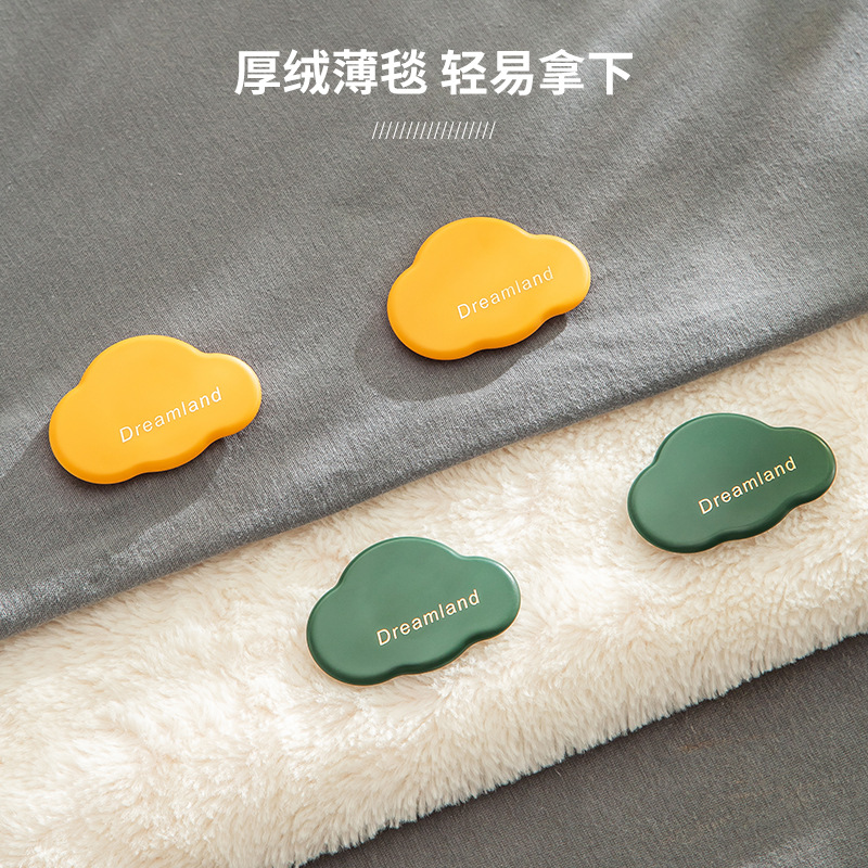 Bed sheet fixator, anti-slip non-fixed quilt wonder, quilt cover and quilt cover fixing buckle, prevent quilt from running away, needle-free safe adhesion details Picture