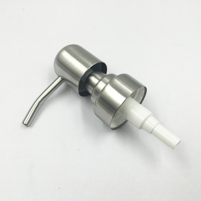 In stock: 304 stainless steel black pump head hotel household body wash press pump 28/400 screw thread 2cc Item Picture