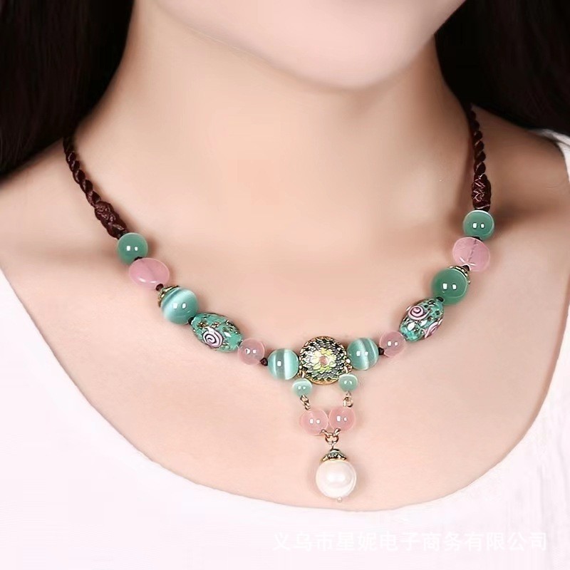 时尚珍珠项链女短款优雅首饰挂绳经典饰品项链女款春夏新品