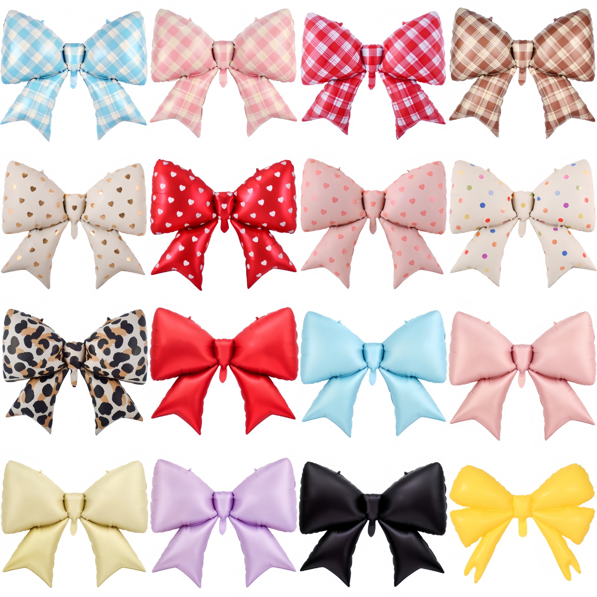 38-inch heart-shaped bow aluminum film balloon children's birthday background wall decoration balloon Valentine's Day party balloon Item Picture
