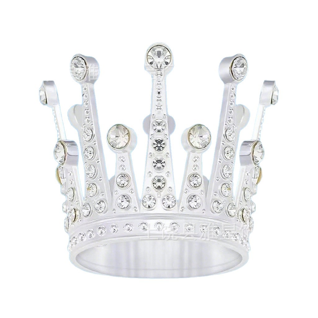 New diamond silver imitation gold rose gold princess headwear, small crown outfit, birthday outfit accessory Item Picture