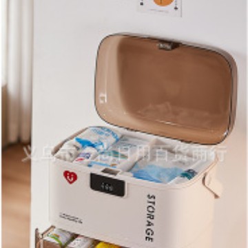 Cream-style family medicine box with password lock, large-capacity anti-child accidental ingestion medicine password storage box Application Scenario