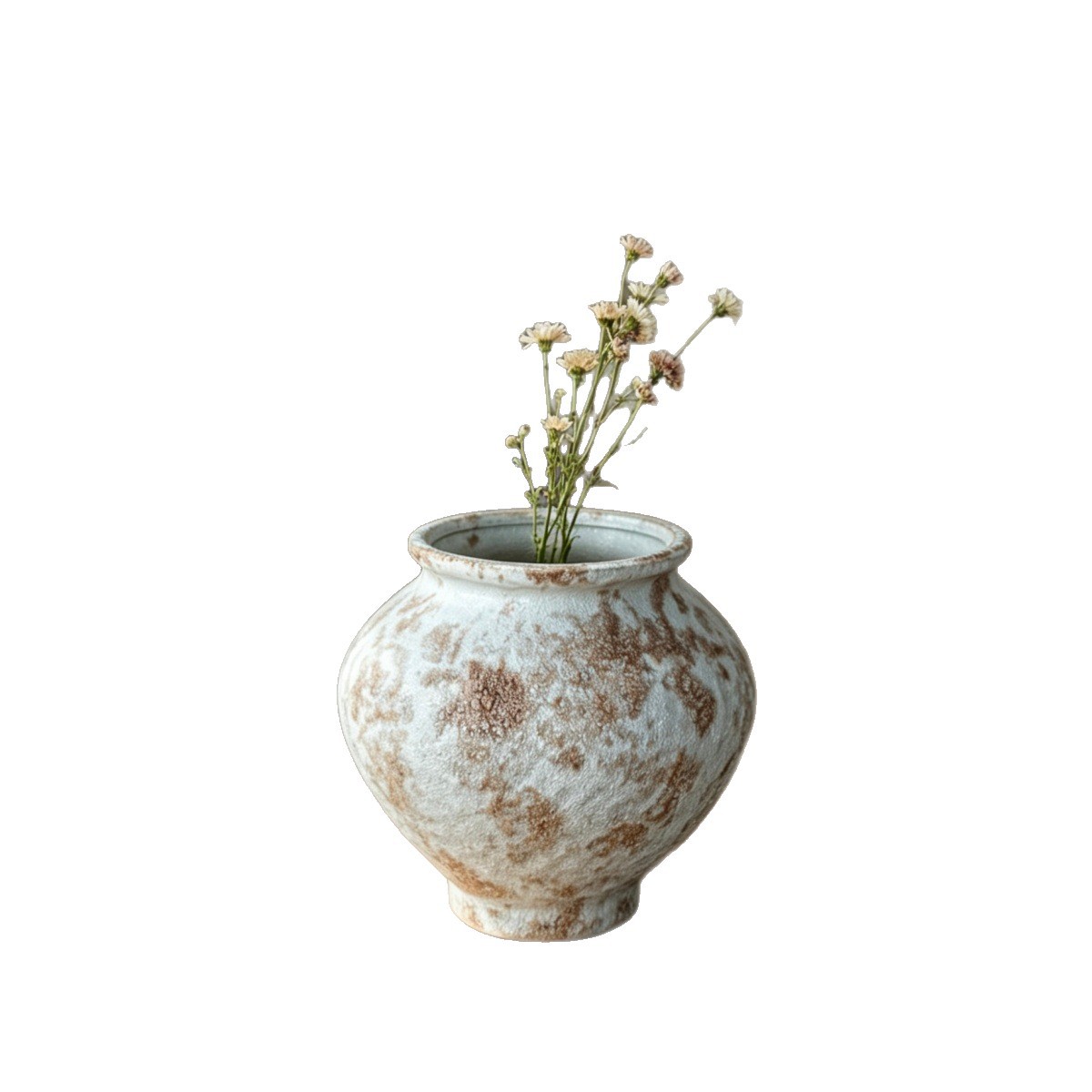 Retro texture ceramic vase, wabi-sabi style soft decoration for homestay Item Picture