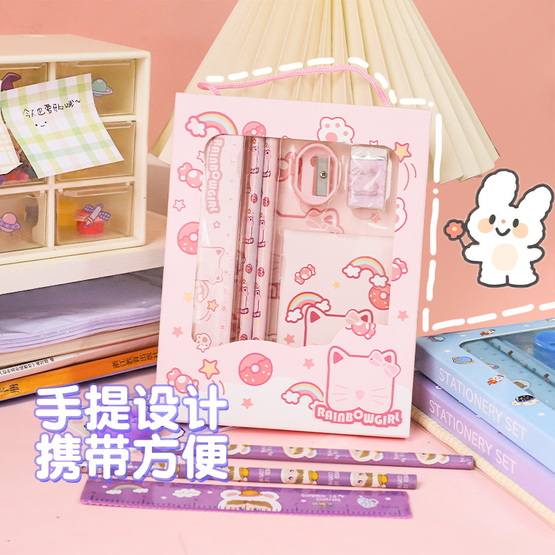 Creative pencil sets, children's stationery sets, gift boxes, school supplies, primary school student prizes, event gifts, factory prices Specification image