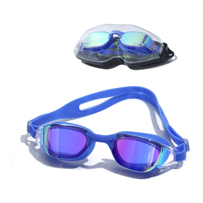 飞朵正品防水防雾泳镜 男女电镀平光游泳眼镜高清游泳镜防紫外线