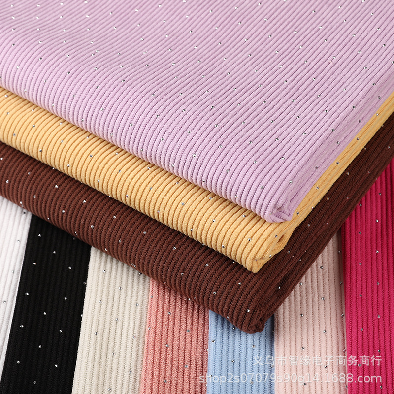 Corduroy 8-pit hot diamond all-polyester jewelry packaging diy fabric manufacturer's in-stock luggage webbing accessories bestseller Specification image