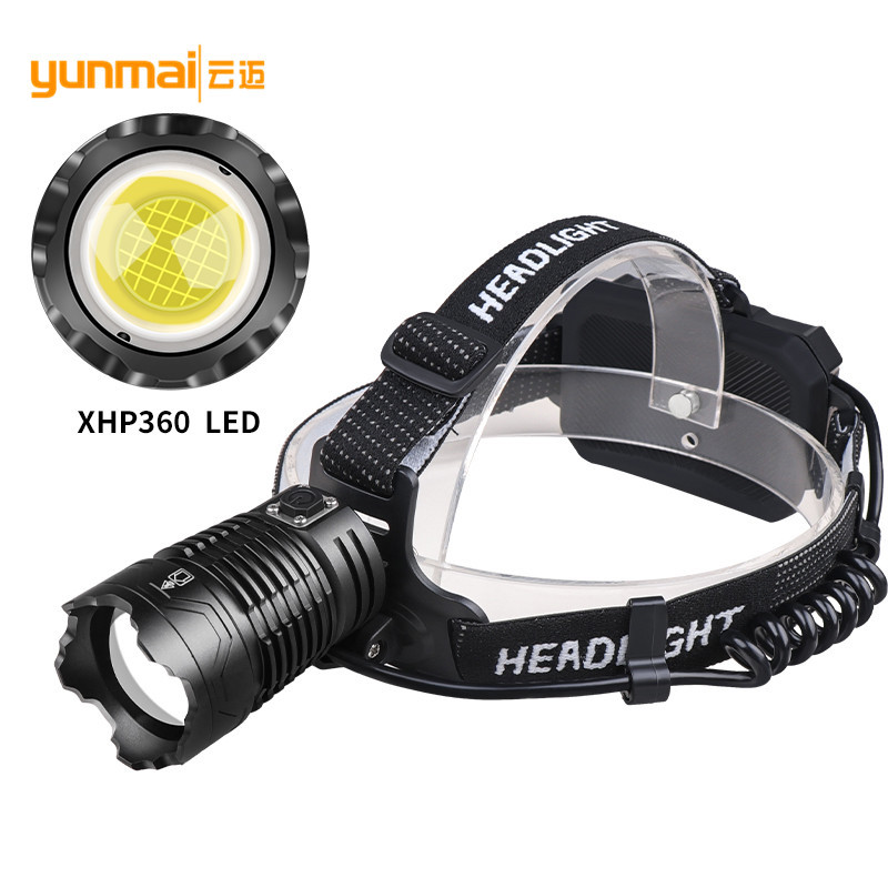 Amazon's new XHP360 headlight MICRO/TYPE-C dual-purpose 36-core high-intensity long-range headlight with output
