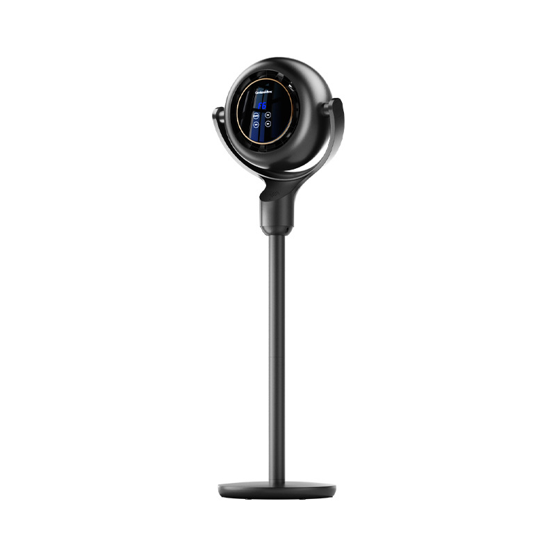 空气循环扇办公静音语音摇头落地扇家用遥控电风扇宿舍台立式风扇白底实物图