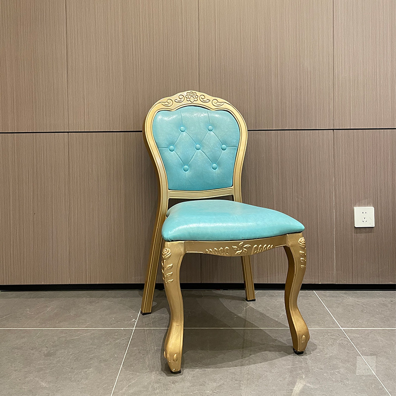 Star Factory wholesals hotel banquet chairs, restaurant wedding halls, VIP private rooms and private boxes, and aluminum alloy soft-padded chairs