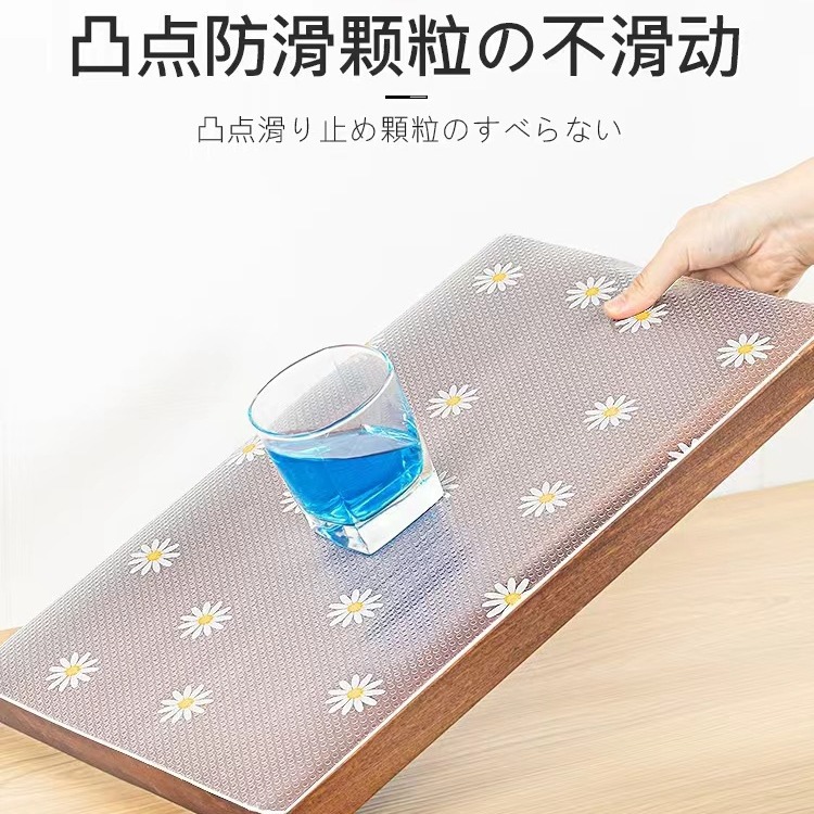 Extra-thick Daisy EVA drawer pads, moisture-proof pads, paper table pads, wardrobe and cabinet heat insulation pads, shoe cabinet pads, kitchen and refrigerator pads Application Scenario