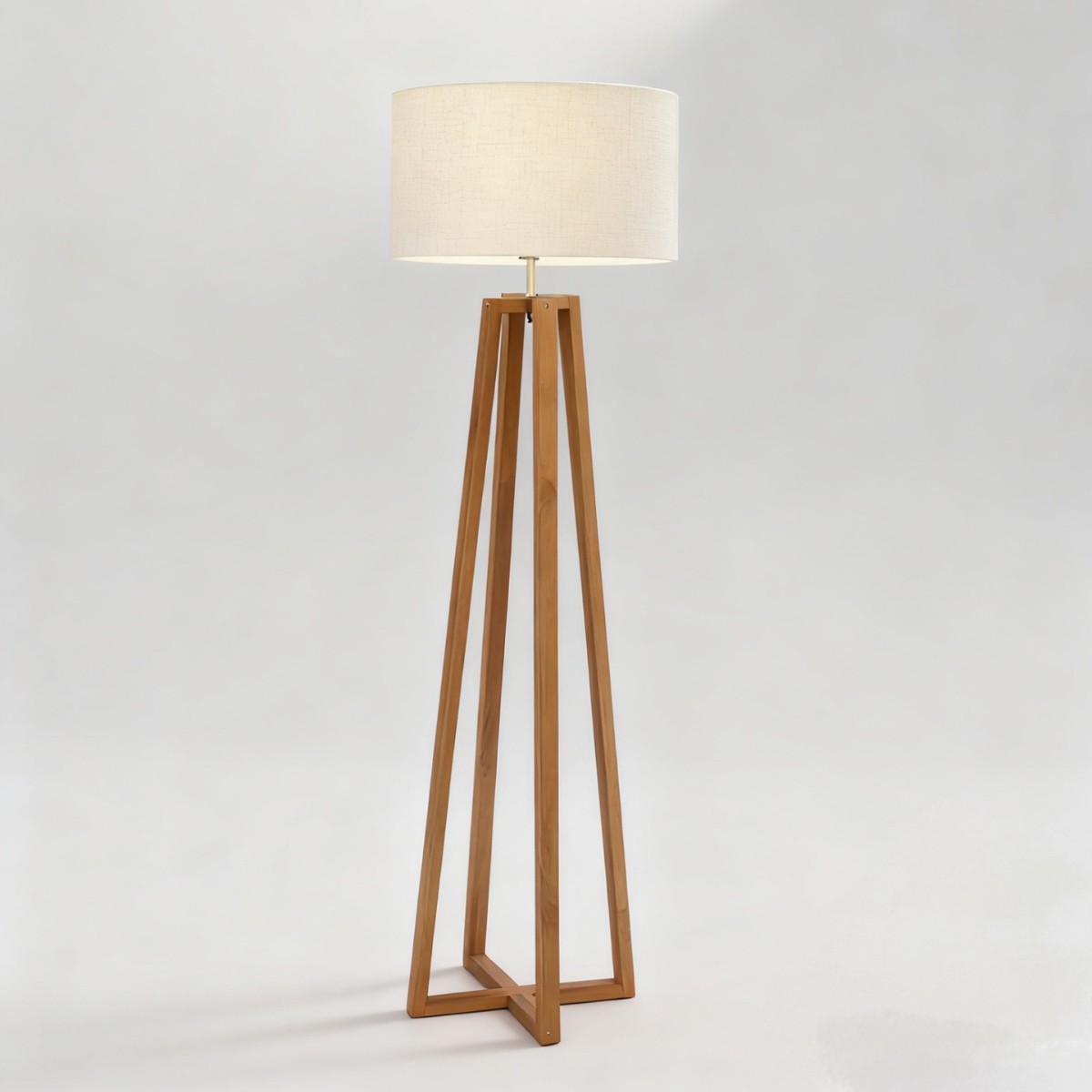 Cross-border modern minimalist sofa standing lamp, creative designer Nordic wood art floor lamp for living room and bedroom Specification drawing