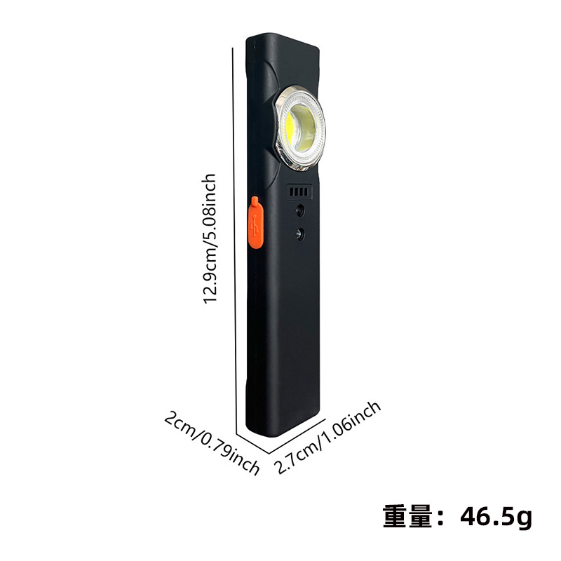Multifunctional portable mini high-intensity dual light source work light TYPE-C Outdoor magnetic long-range radiation work coat and hat clip light