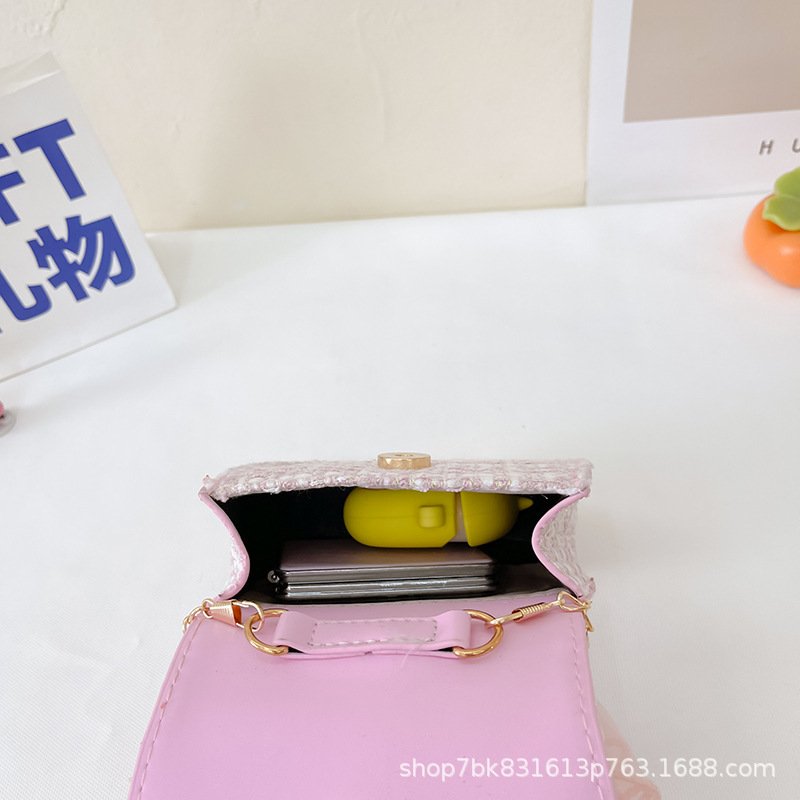 Fashionable and stylish bow single-shoulder crossbody handbag, cute baby coin purse, versatile mini girl's small bag Specification image