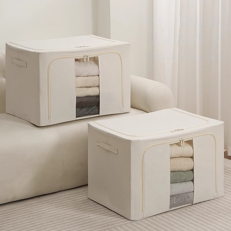 Oxford cloth storage box, clothes storage box, moisture-proof, foldable and organizing storage box, convenient travel case, portable details Picture