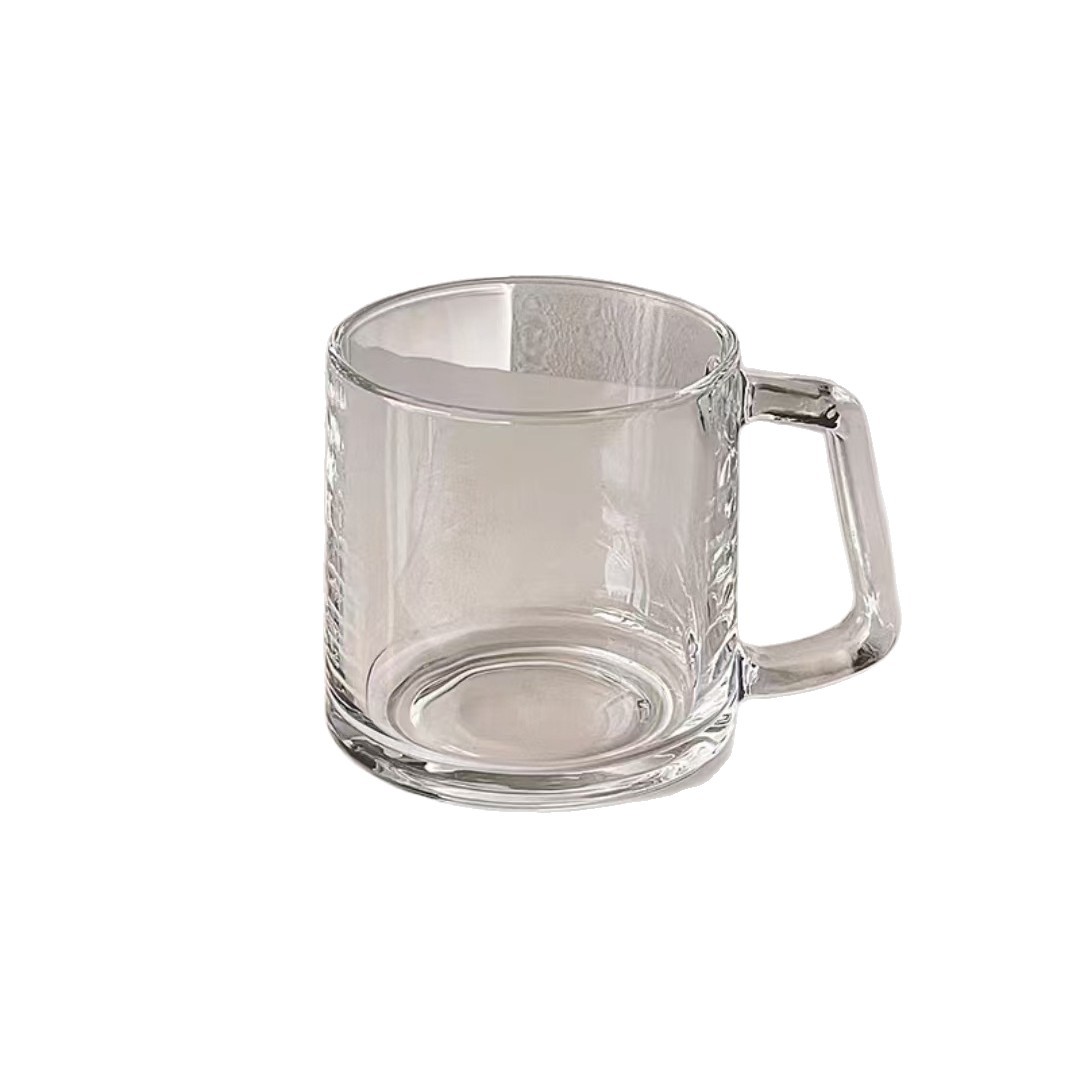 Simple ins acristalamiento manijas de vidrio vasos de cerveza tazas de color dazzle tazas de leche tazas de té de agua vasos de bebida Item Picture