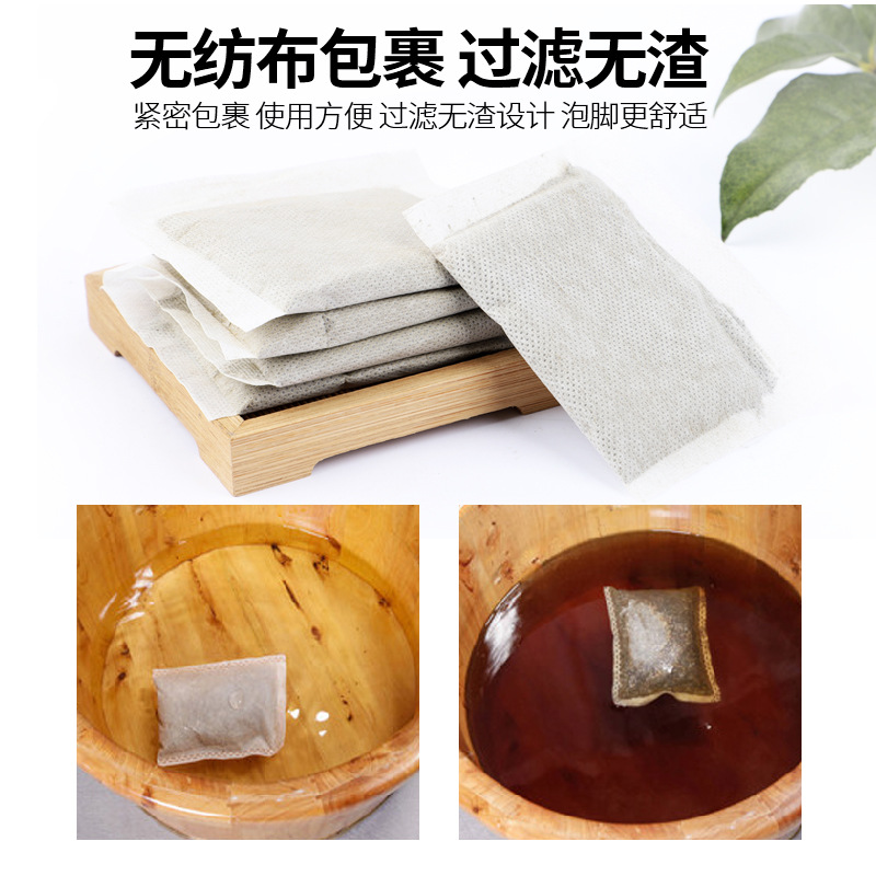 Mugwort foot bath bag agent, household red flower and old ginger herbal foot bath bag manufacturer wholesale foot bath powder Application Scenario