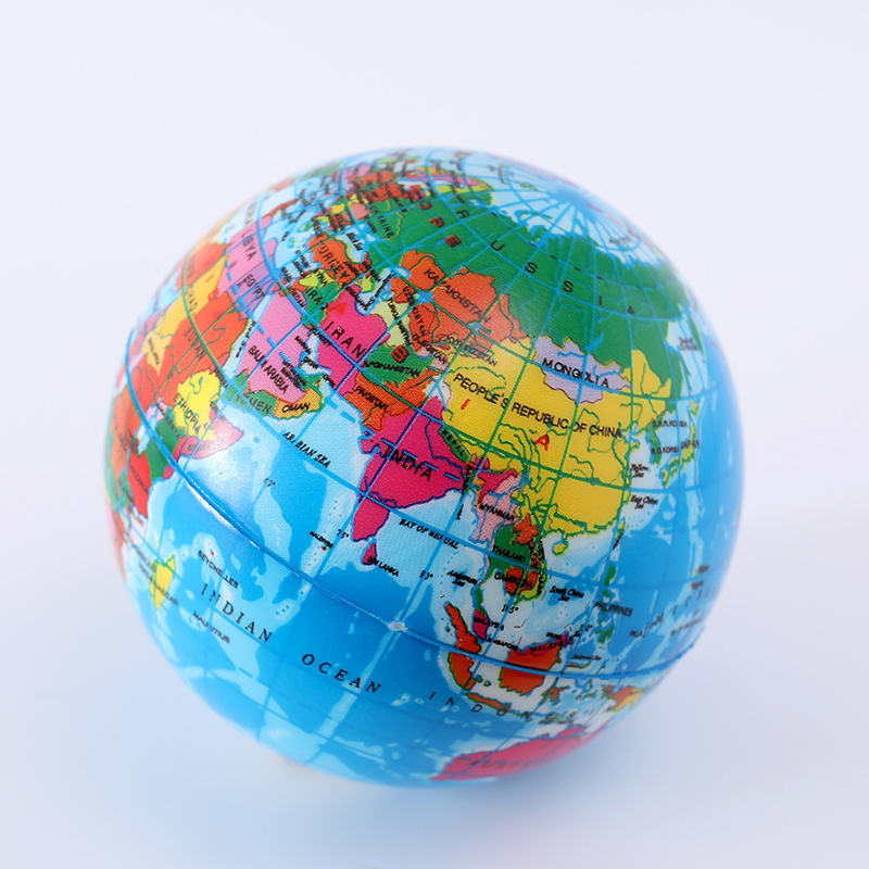 跨境pu发泡高回弹弹力球儿童学生减压球实心发泄运动球拉伸白底实物图