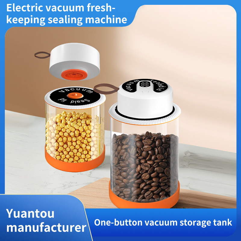 Cross-border best-selling electric vacuum preservation sealing machine, a magic tool for preserving coffee beans and tea, universal for preservation bags and Mason cans