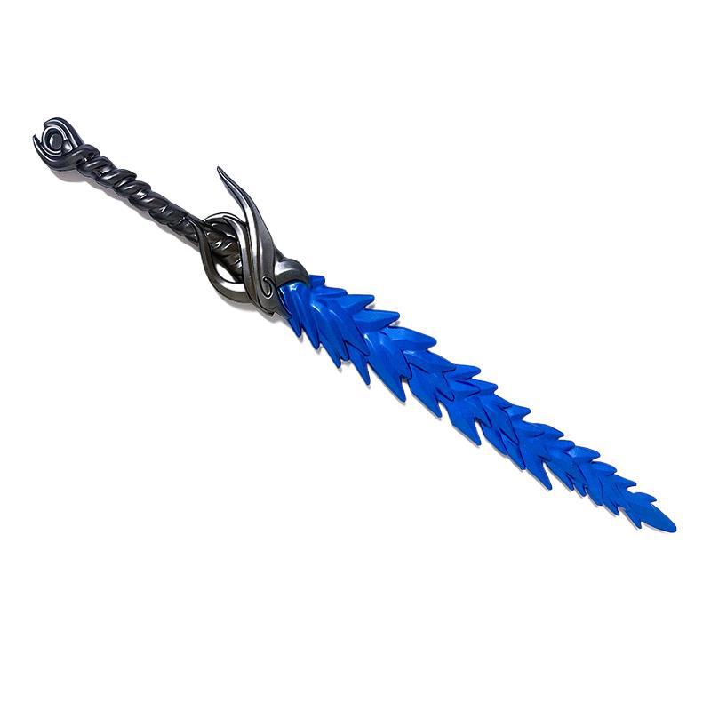 申公豹裂空鞭哪敖盘龙锤PU火尖枪儿童武器模型玩具白底实物图