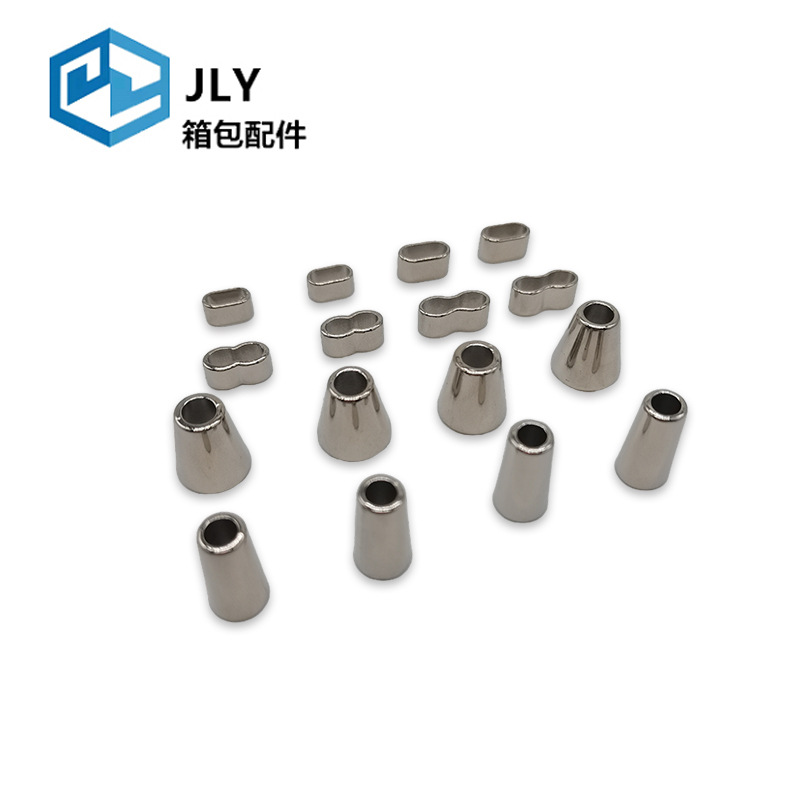 Zinc alloy electroplated bell buckle, diy mobile phone rope head, hardware adjustment and closing buckle, anti-slip round bucket small Dan buckle Item Picture