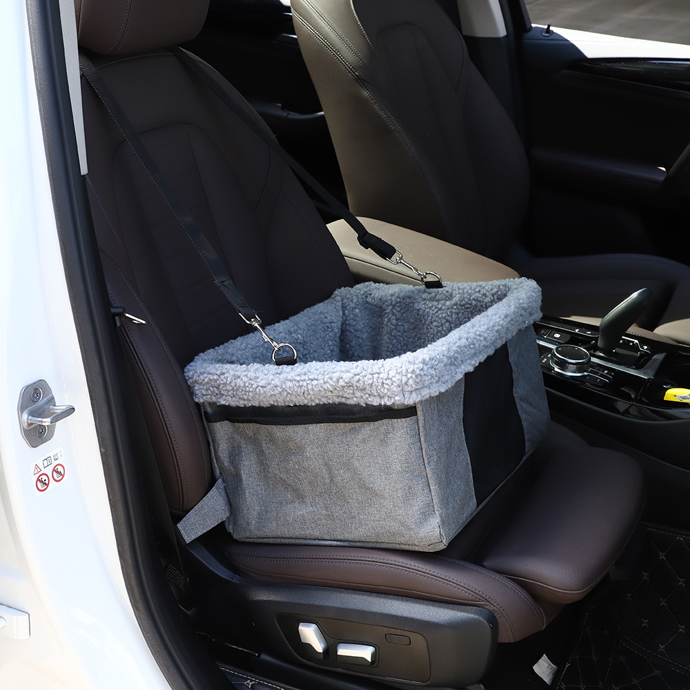 Rongka Pet Cross-border Pet Car Seats, pet car supplies, lamb fleece warmth, comfortable pet beds for cats and dogs, pet bags
