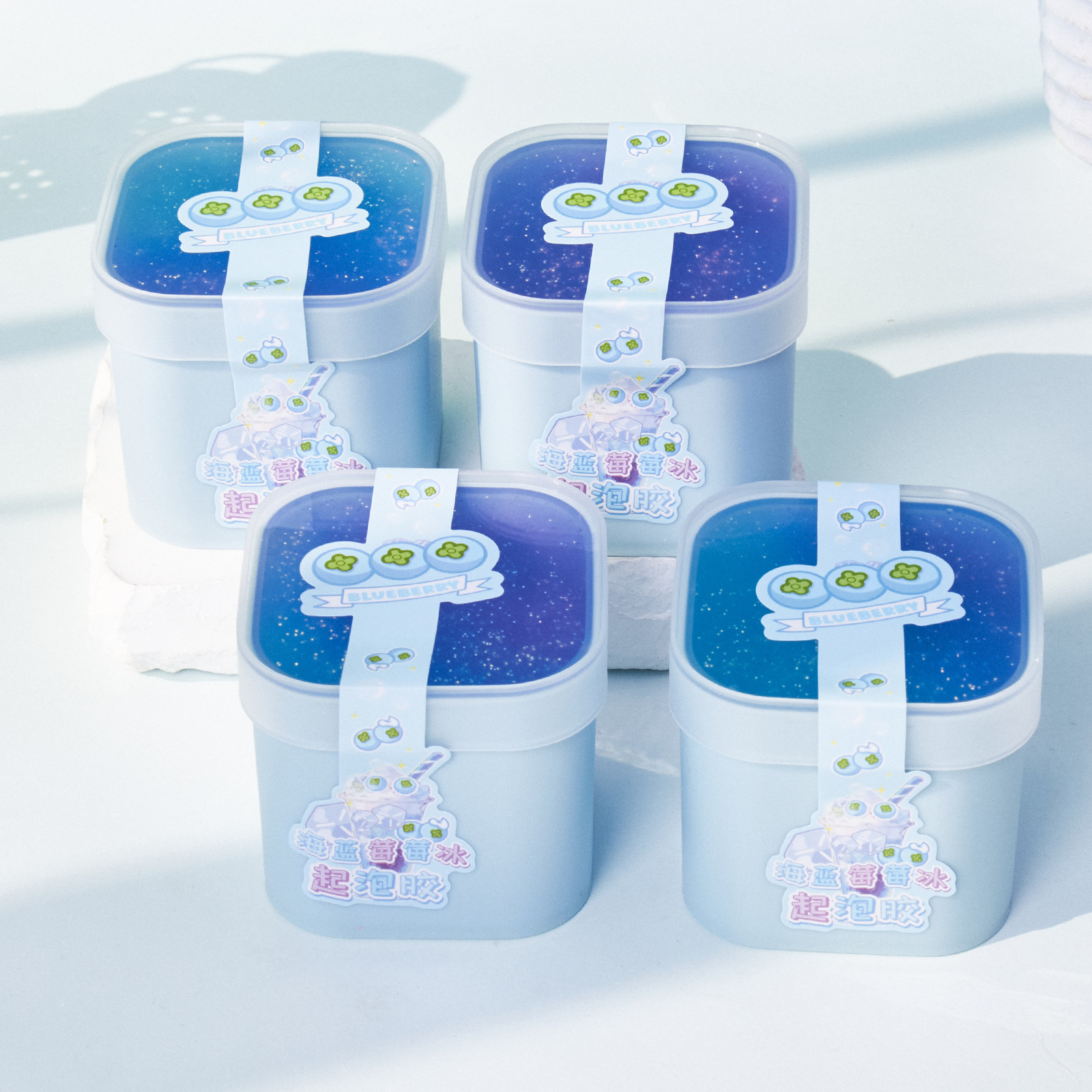 Wholesale of high-appearance-level slime bubble glue children's crystal mud toys and stationery from a boutique store Application Scenario