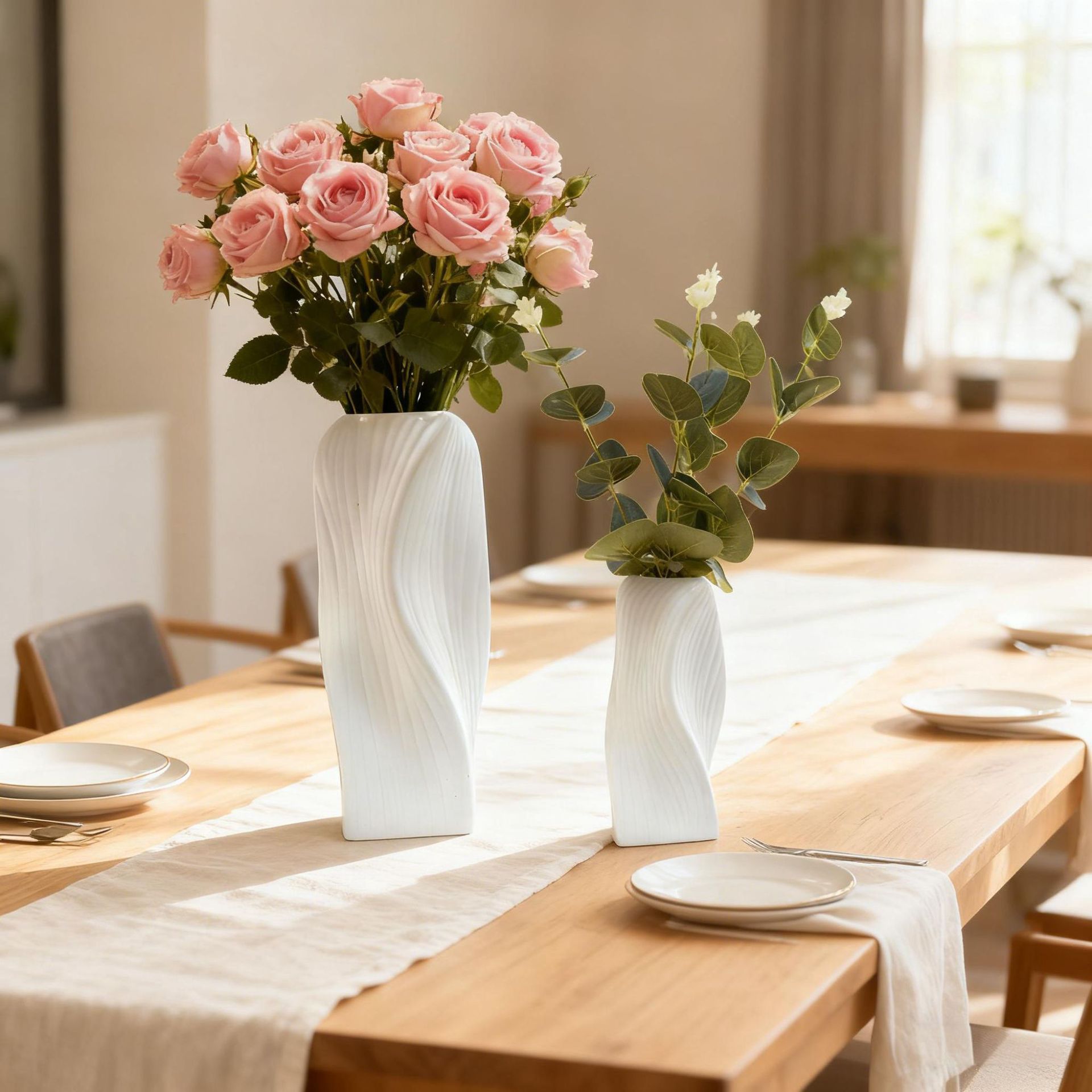 Japanese-style plastic vases for living rooms, homestays, dining rooms, simple line flower arrangements, hydroponic fresh flower decorative items Japanese-style plastic vases for living rooms, homestays, dining rooms, simple line flower arrangements, hydroponic fresh flower decorative items