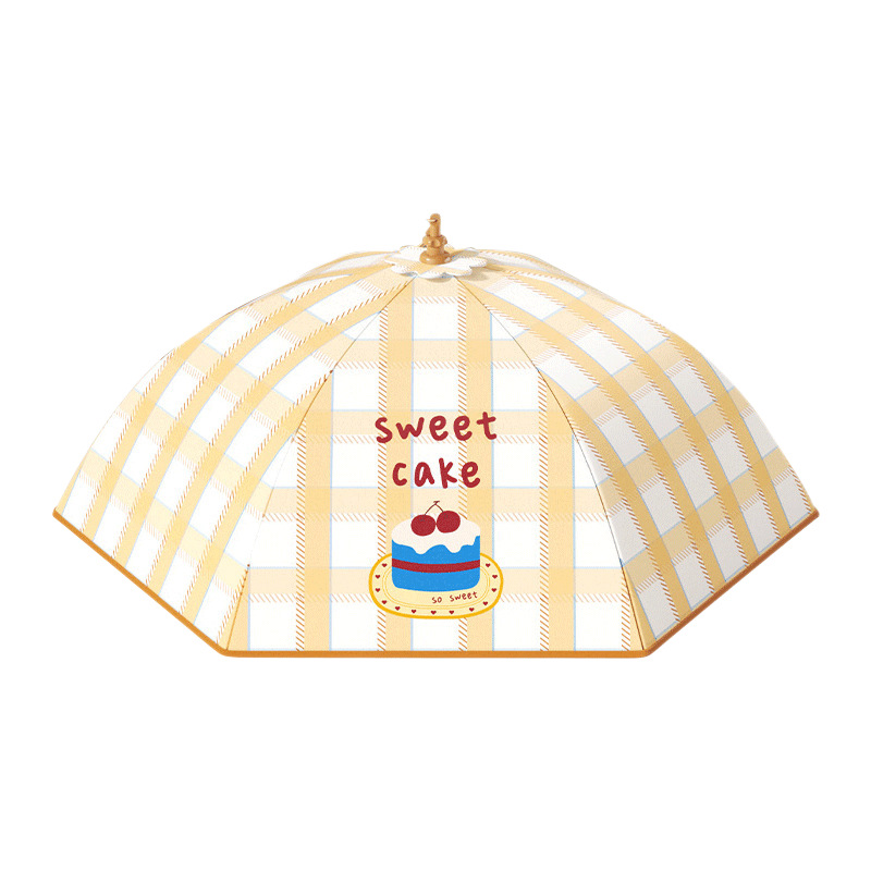 Cartoon winter insulated vegetable cover, household food foldable dust-proof vegetable cover, leftover food cover, food cover, sealed cover Item Picture