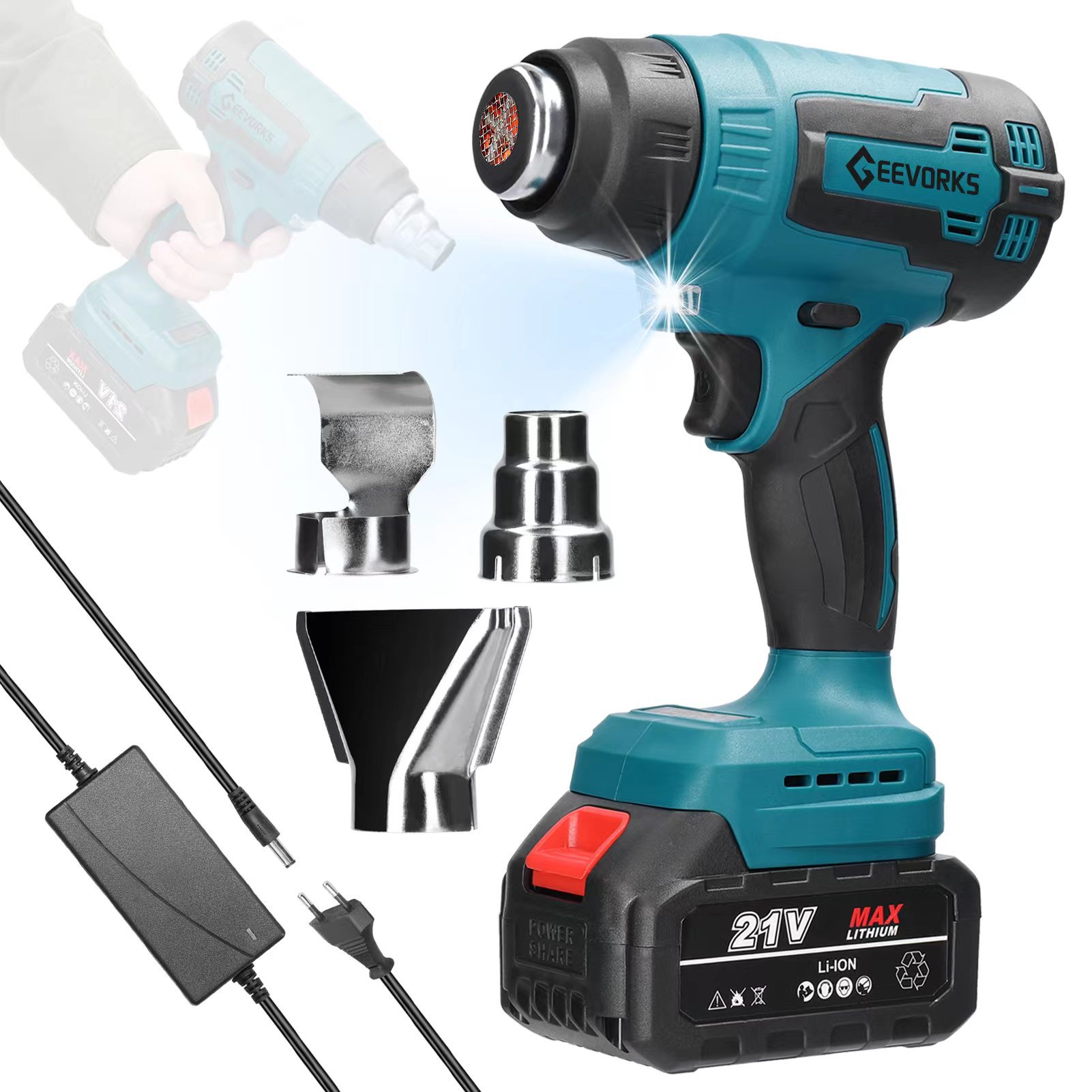 E25140 hot air gun 1500 battery Item Picture