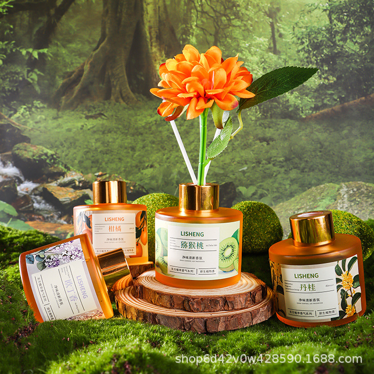 香薰室内持久家用液体藤条无火香薰浴室厕所除臭摆件香薰支持跨境