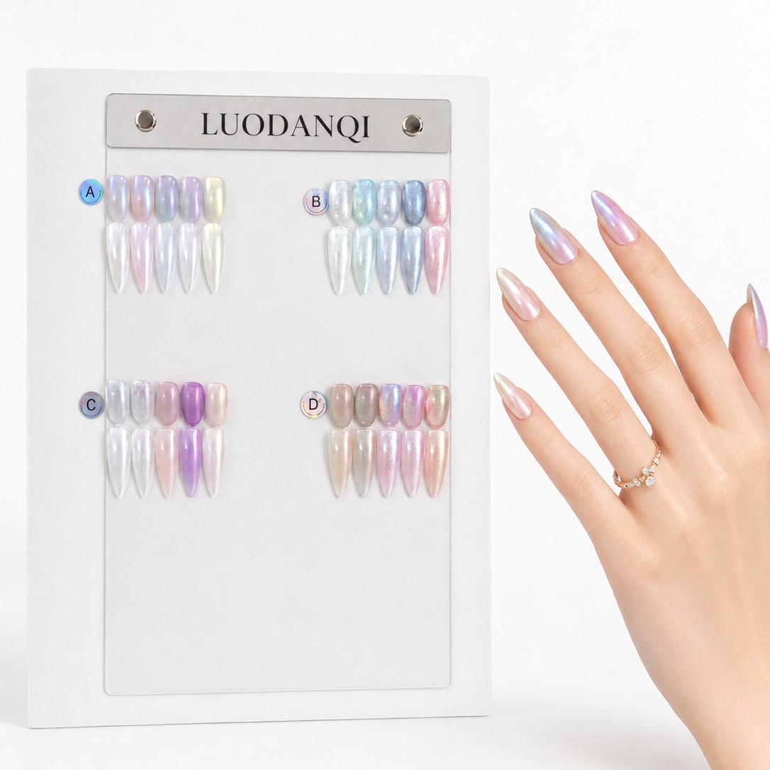 Cross-mirror Mermaid Nail Polish Gel 20-color Ocean Series Dreamy Nail Polish Baking Lamp Series Factory Direct sales for Nail art Specification image
