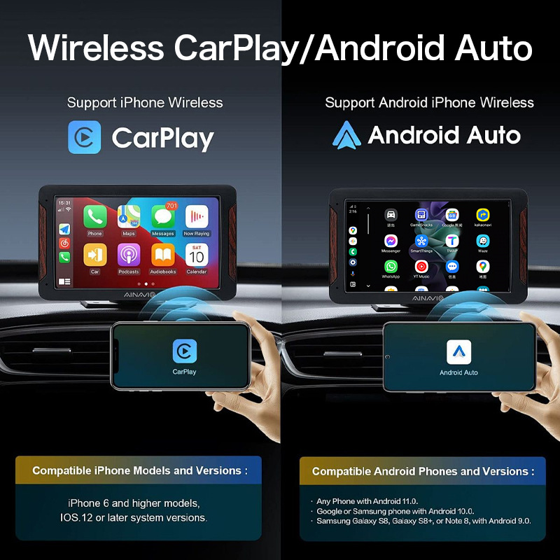 Cross-border exclusive carplay box, wired to wireless, Android car machine interconnection box, video box, made of alloy material Application Scenario