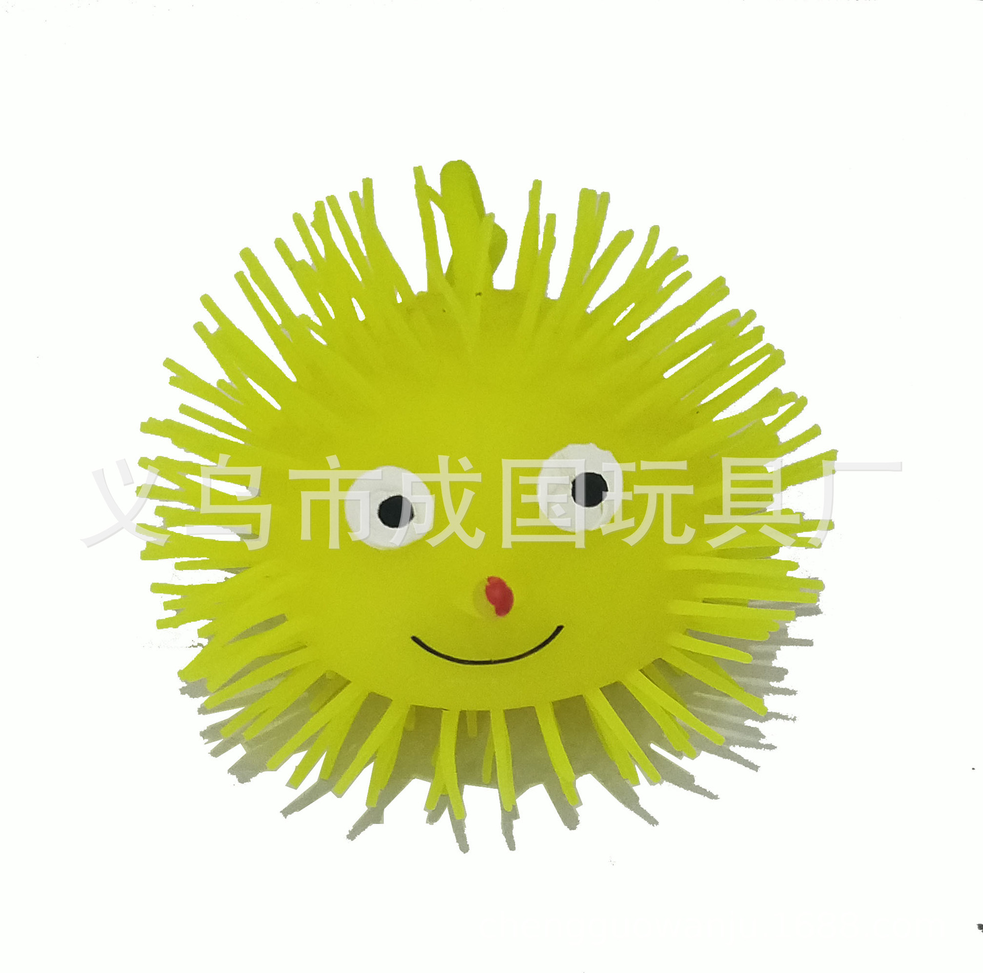 厂家供应 5号长毛闪光毛毛球 外贸夜光弹力佳儿童玩具发光细节图