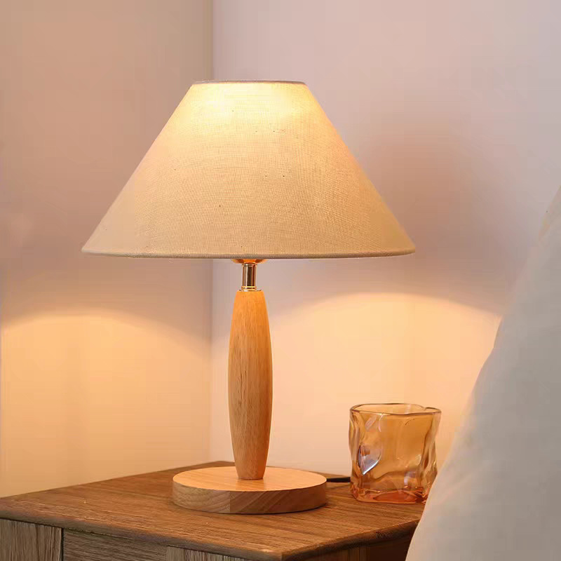Wedding table lamp, bedside lamp, perpetual lamp, vintage solid wood wedding gift, retro atmosphere, hotel and homestay bedroom table lamp