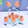 Capibara toys, creative simulation of Capibara dolls, hairpins, children's decorations, hats with eyes, cartoon cuteness and fun Application Scenario