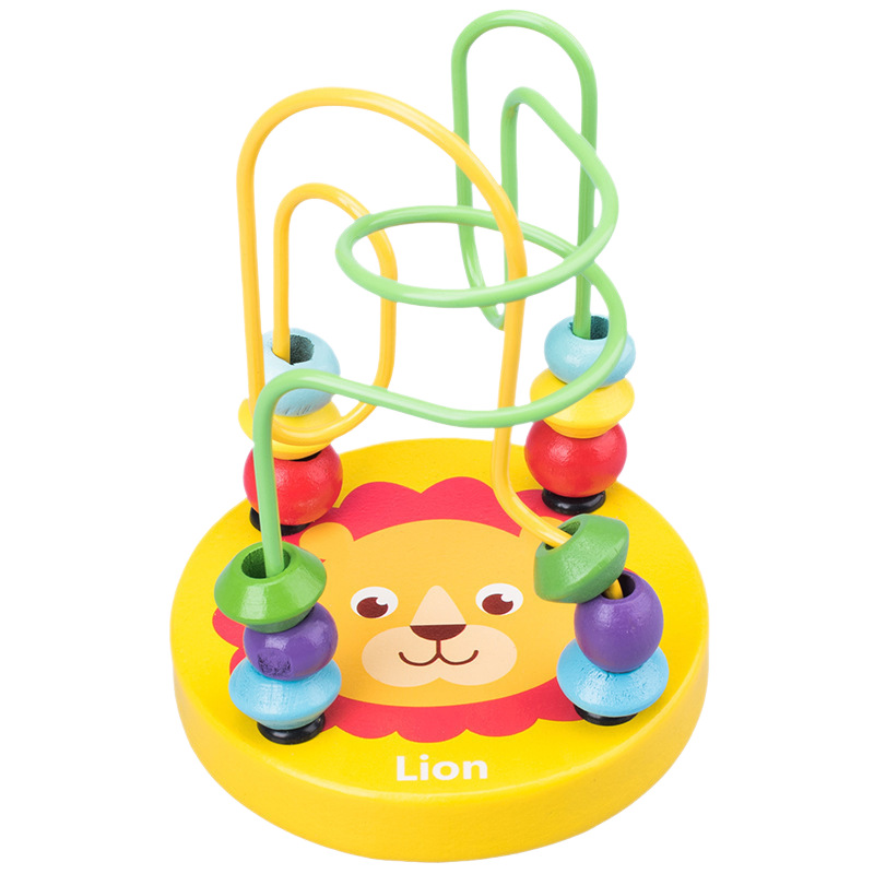 早教婴儿玩具宝宝绕珠串珠儿童积木套柱敲琴扭扭虫益智力开发礼物