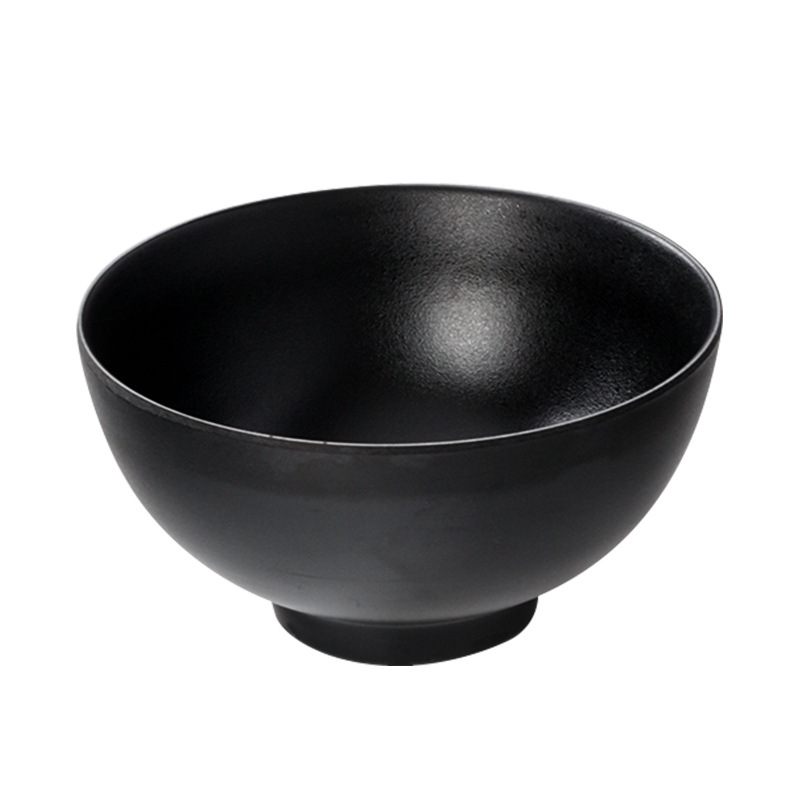 Melamine tableware, black small bowls, dipping sauce rice bowls, commercial imitation porcelain small soup bowls, cafeteria bowls, hot pot seasoning and sauce bowls Item Picture