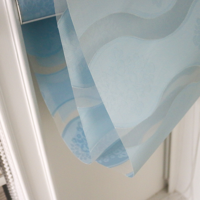 Roller blinds, light-blocking blinds without holes, sunshade blinds, European-style cut-out soft gauze blinds, bathroom and office blinds Application Scenario
