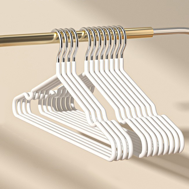 Household thickened clothes hangers, frosted resin clothes hangers, adult clothes hangers, plastic-coated anti-slip and traceless clothes racks, children's clothes hangers