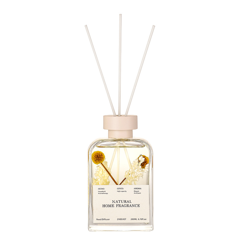 家用无火香薰客厅空气清新剂房间卧室持久香水摆件干花香薰批发白底实物图