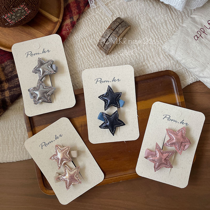 Star hair clips, women's moissanite accessories, straight clips, rubber bands, alloy clips, hair bands, wigs, hair accessories details Picture
