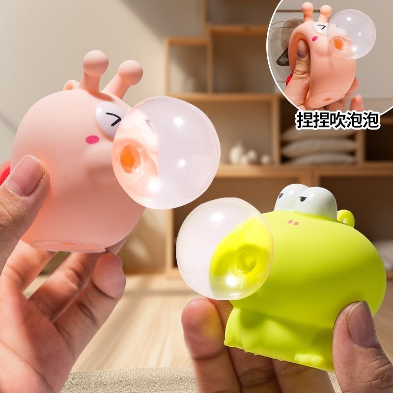 Tik yin caliente descompresión pequeño animal cuspir burbuja juguete descompresión pinchada creativo dibujos animados divertido al por mayor Application Scenario