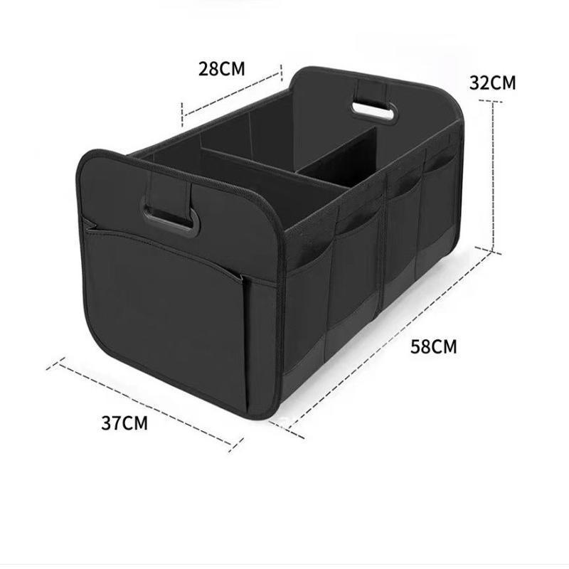 Car trunk storage box, Oxford cloth handle outdoor storage box, multi-functional folding car storage box Item Picture