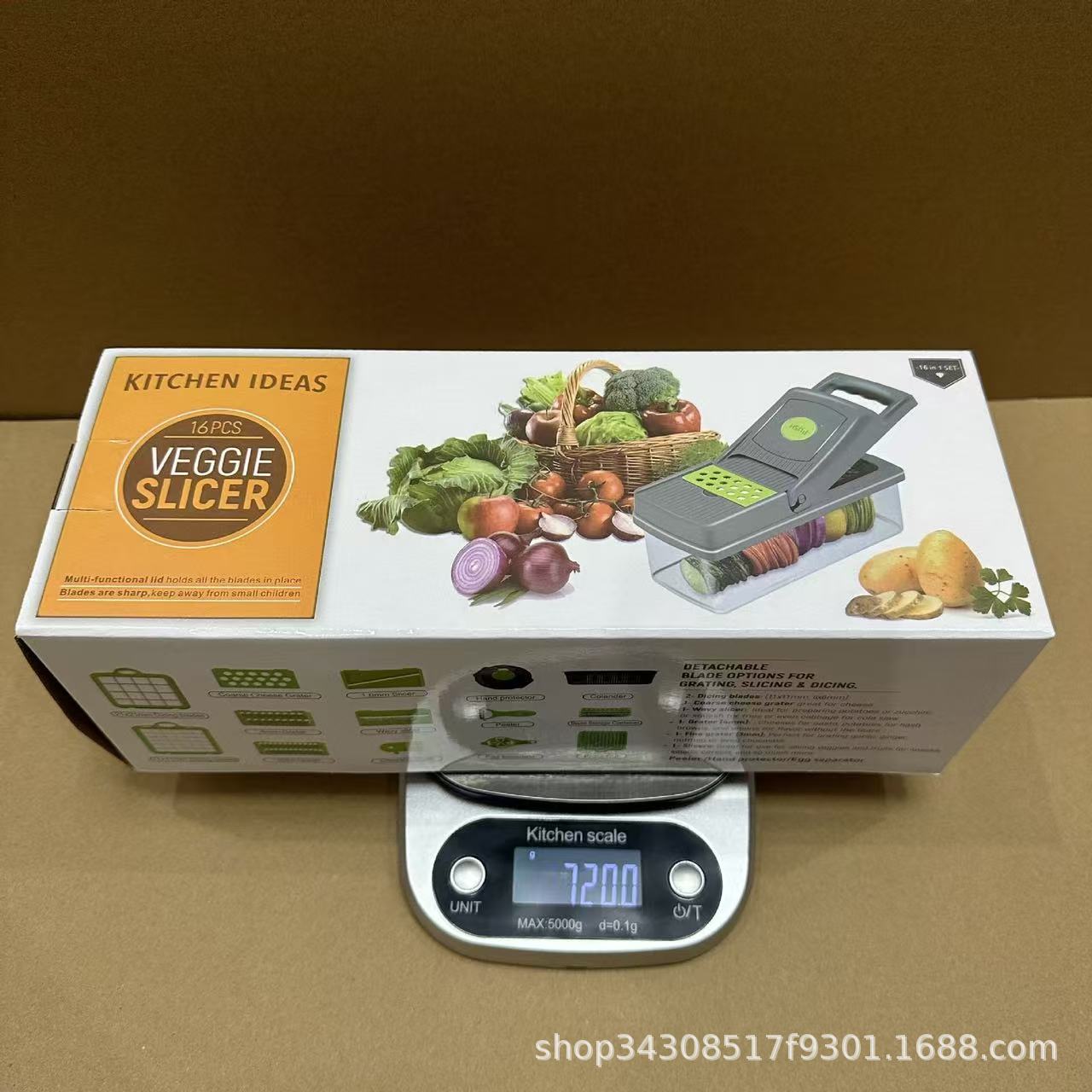 Dual-head button 16set vegetable cutter, a multi-functional vegetable cutter, a best-selling vegetable cutter Application Scenario