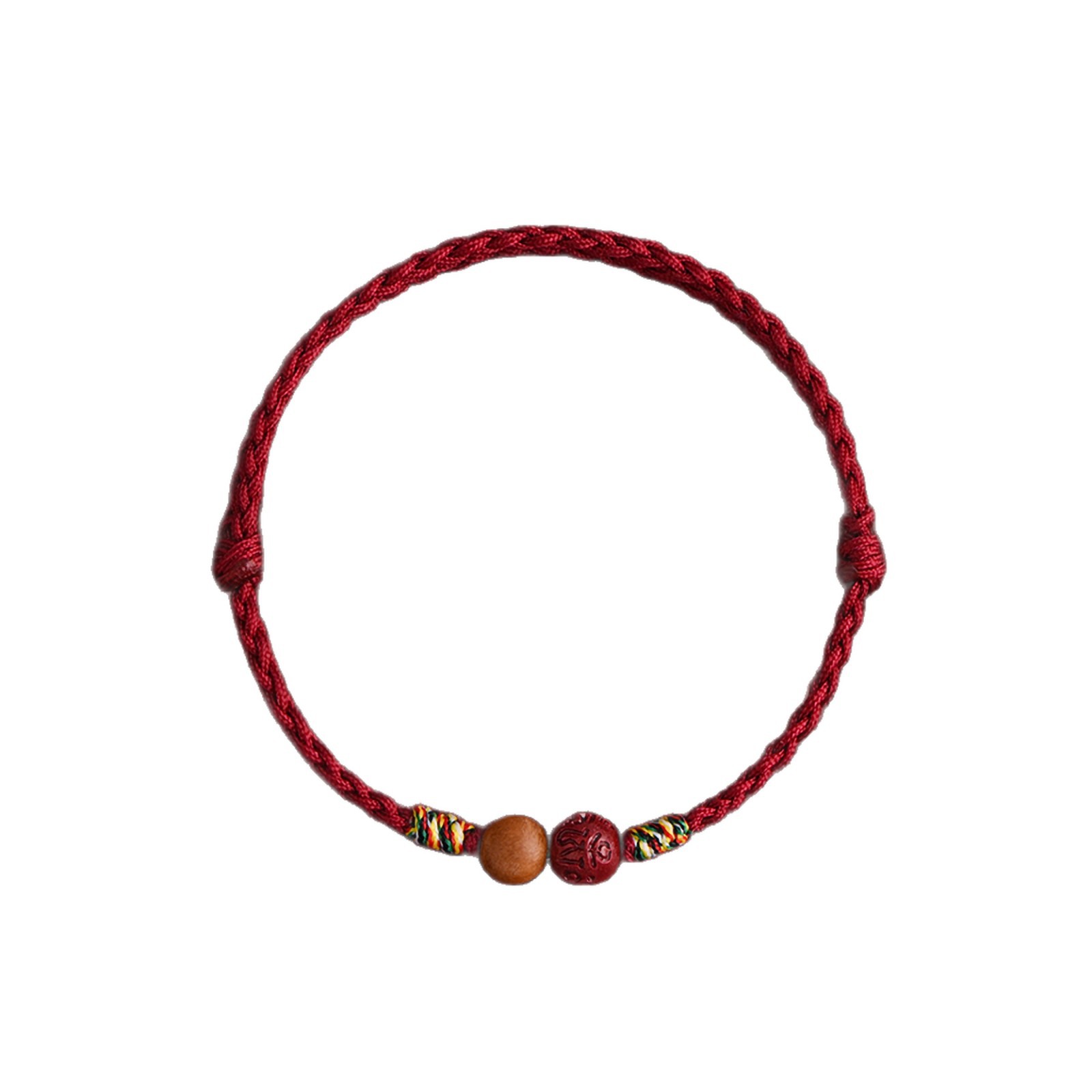 For the year of one's zodiac sign, there is a peach wood cinnabar red string for hands and feet. It is a simple and thin string for children, babies, adults, and summer Item Picture