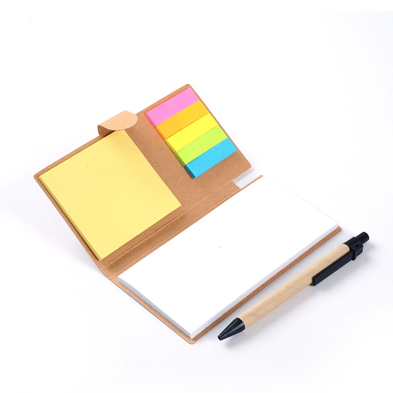 Creative notepad with pen, personalized sticky notes, message stickers, N times stickers, customized small notebooks for students and children