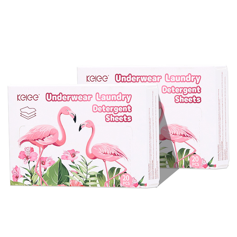 Fully dissolving disposable underwear laundry detergent, essential laundry sheets for students in school dormitories, long-lasting fragrance, available for cross-border use Item Picture