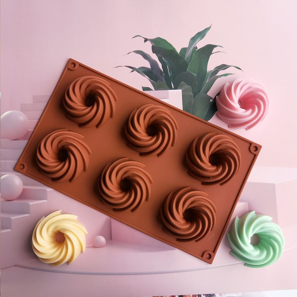 Silicone spiral-shaped dessert molds, cookie baking tools, Easter baking trays, candle molds, letter printing modules, multi-purpose kitchenware details Picture
