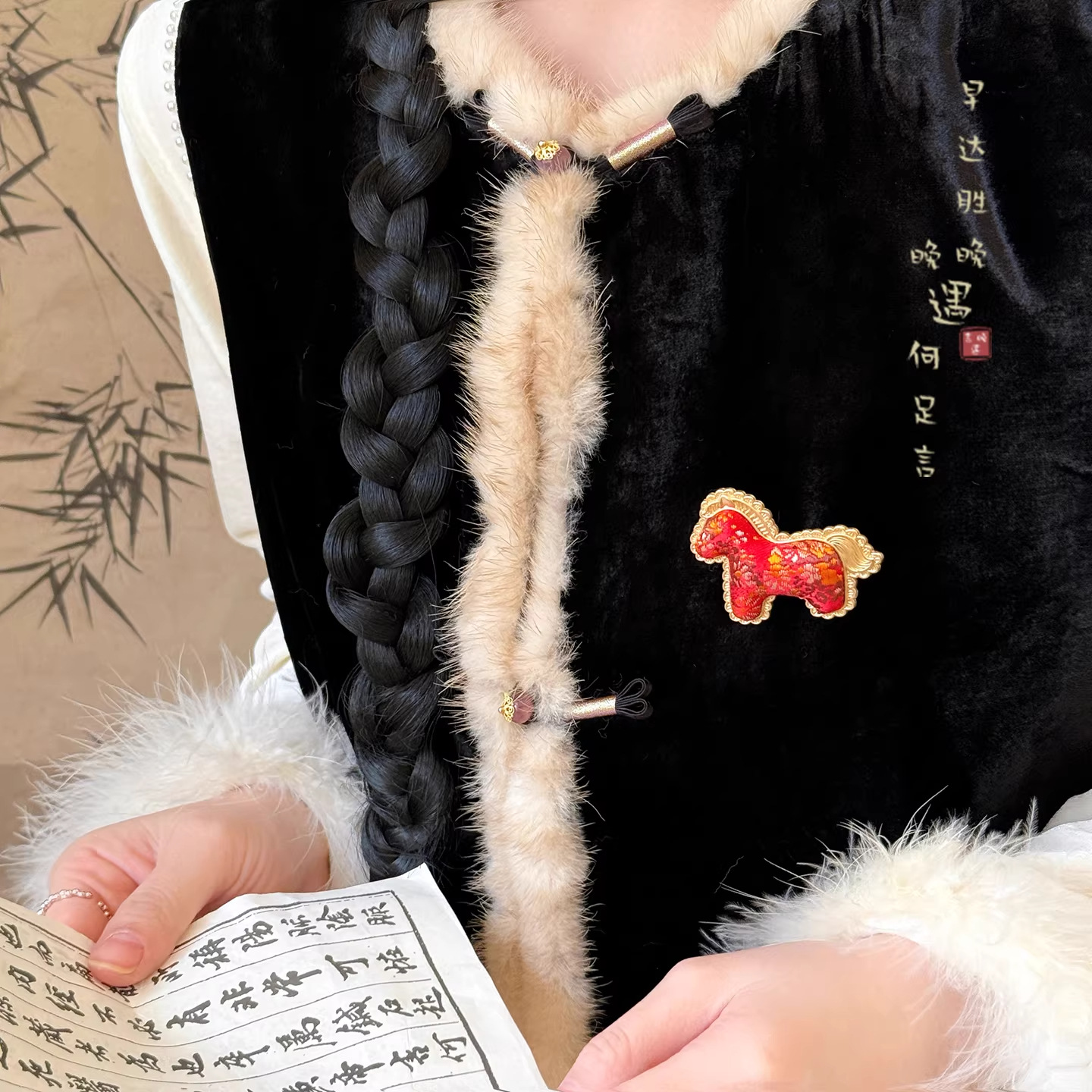 马甲/针织马甲/花棉袄/外套女宽松百搭细节图